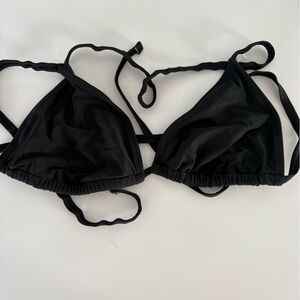 Forever 21 Black Triangle Bikini Top Size XL